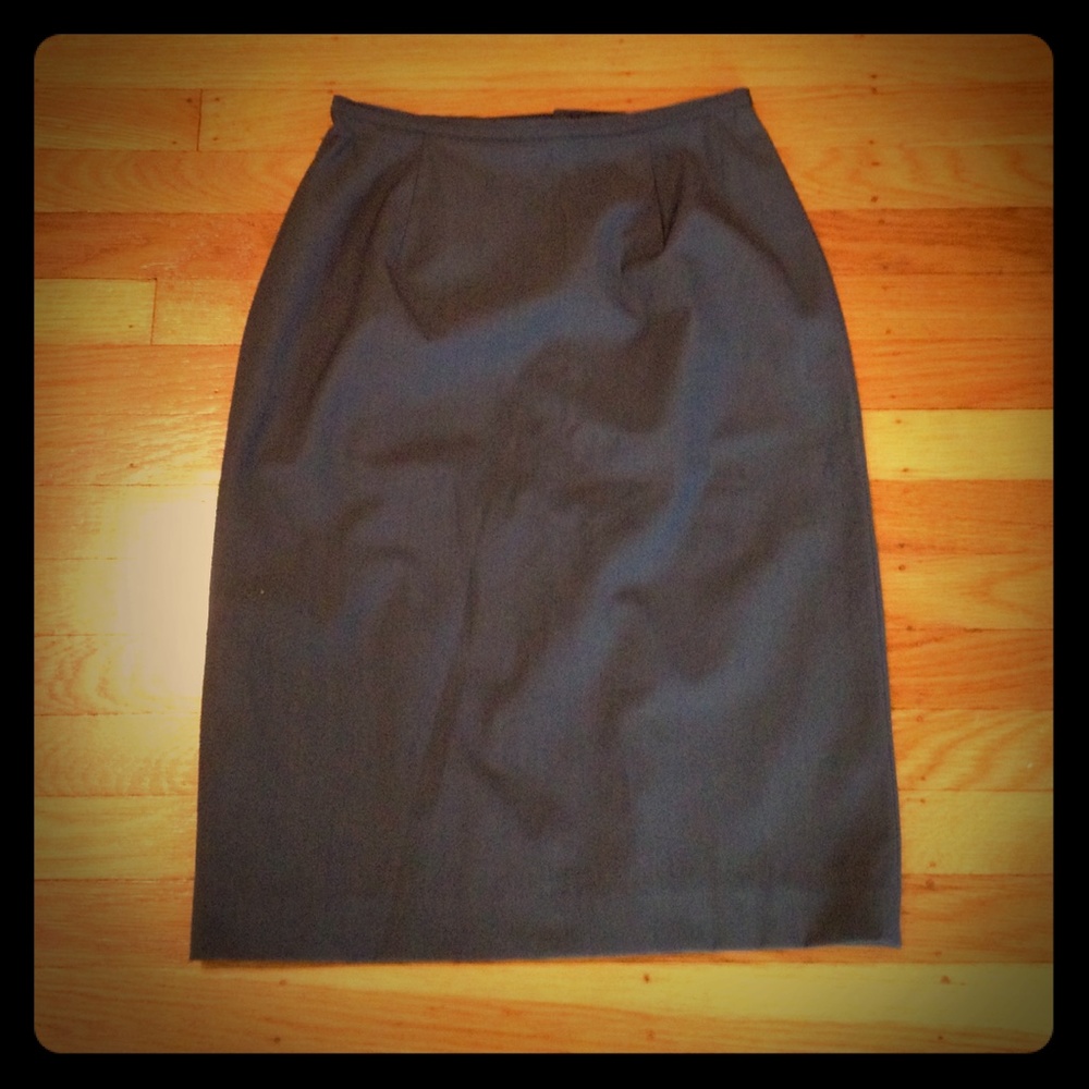 Banana Republic Dark Gray A-Line Skirt